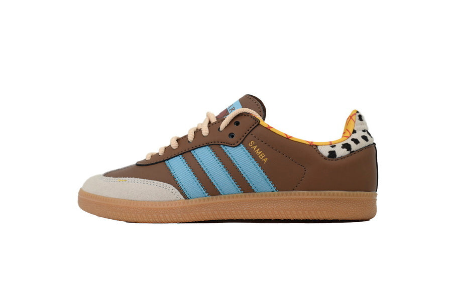Adidas Samba Toy Story Woody Brown Blue Gum Unisex Sneakers
