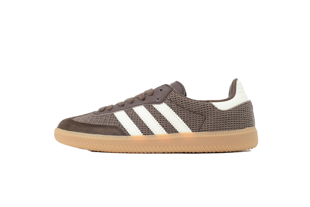 Adidas Samba Sneakers Brown White Gum Sole Mesh Suede Retro Shoes