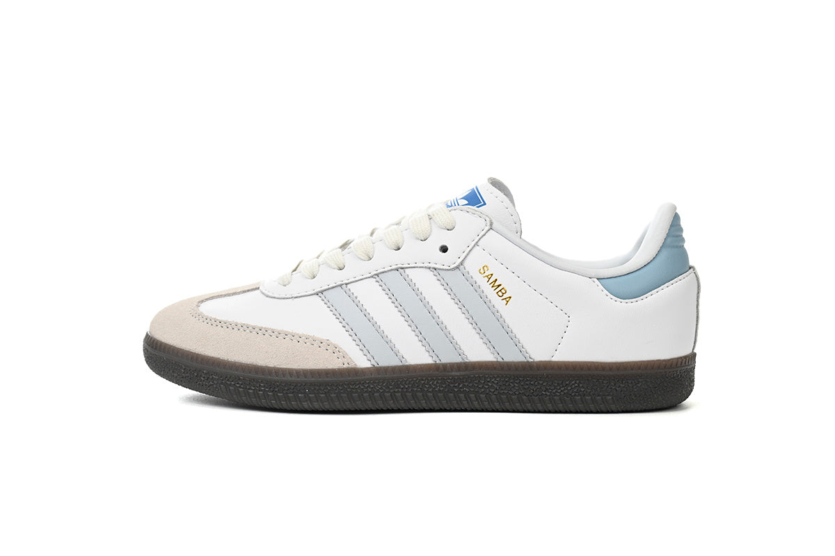 Adidas Samba White Light Blue Gum Men & Women Casual Sneakers