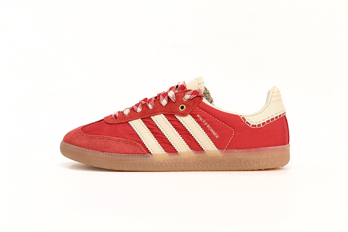 Adidas Samba Wales Bonner Red Cream Gum Men & Women Casual Sneakers