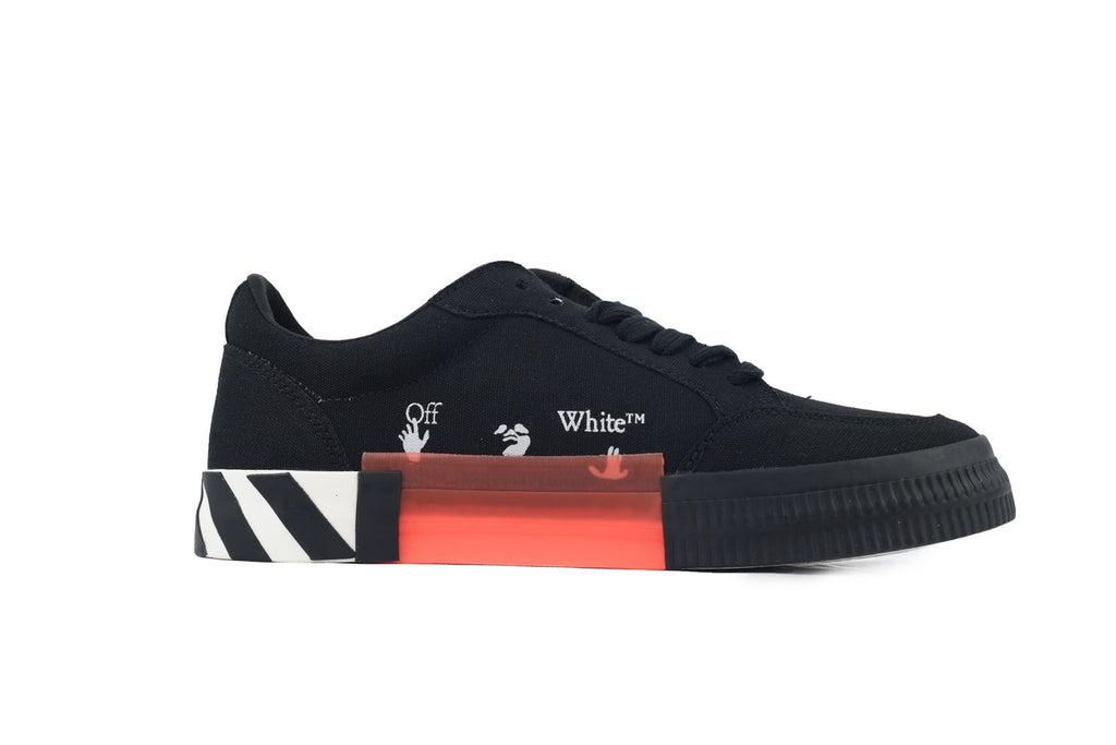 Off-White Vulcanized Black White Arrow Low Sneakers