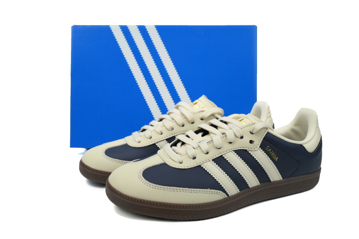 Adidas Samba Navy Cream White Women Sneakers
