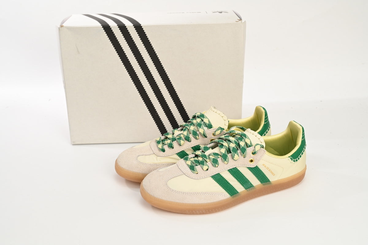 Adidas Samba Wales Bonner Cream Green Gum Men & Women Casual Sneakers