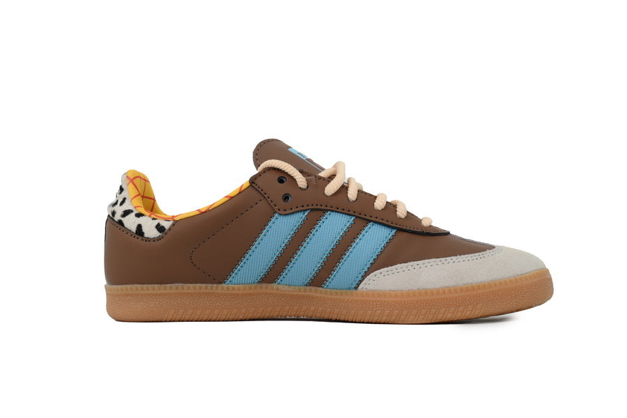 Adidas Samba Toy Story Woody Brown Blue Gum Unisex Sneakers