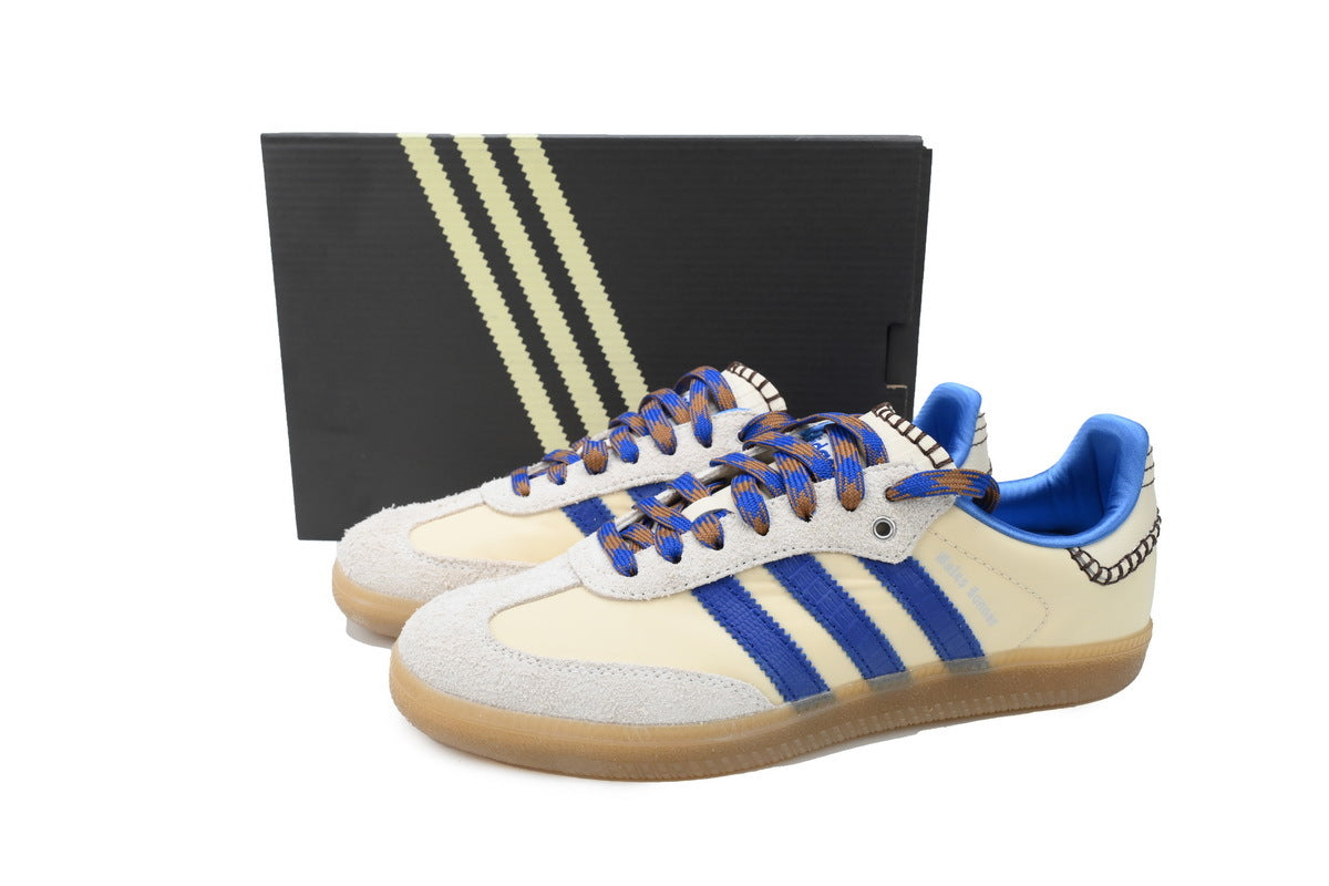 Adidas Samba Wales Bonner Cream Blue Gum Unisex Sneakers