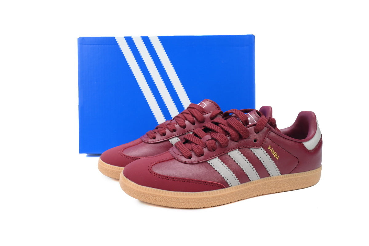 Adidas Samba Burgundy White Gum Women Sneakers