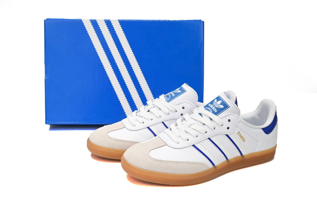 Adidas Samba White Blue Gum Men & Women Casual Sneakers