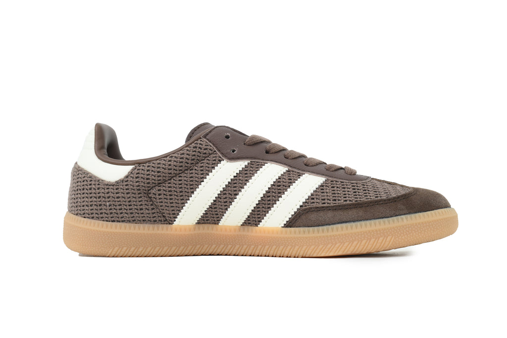 Adidas Samba Sneakers Brown White Gum Sole Mesh Suede Retro Shoes