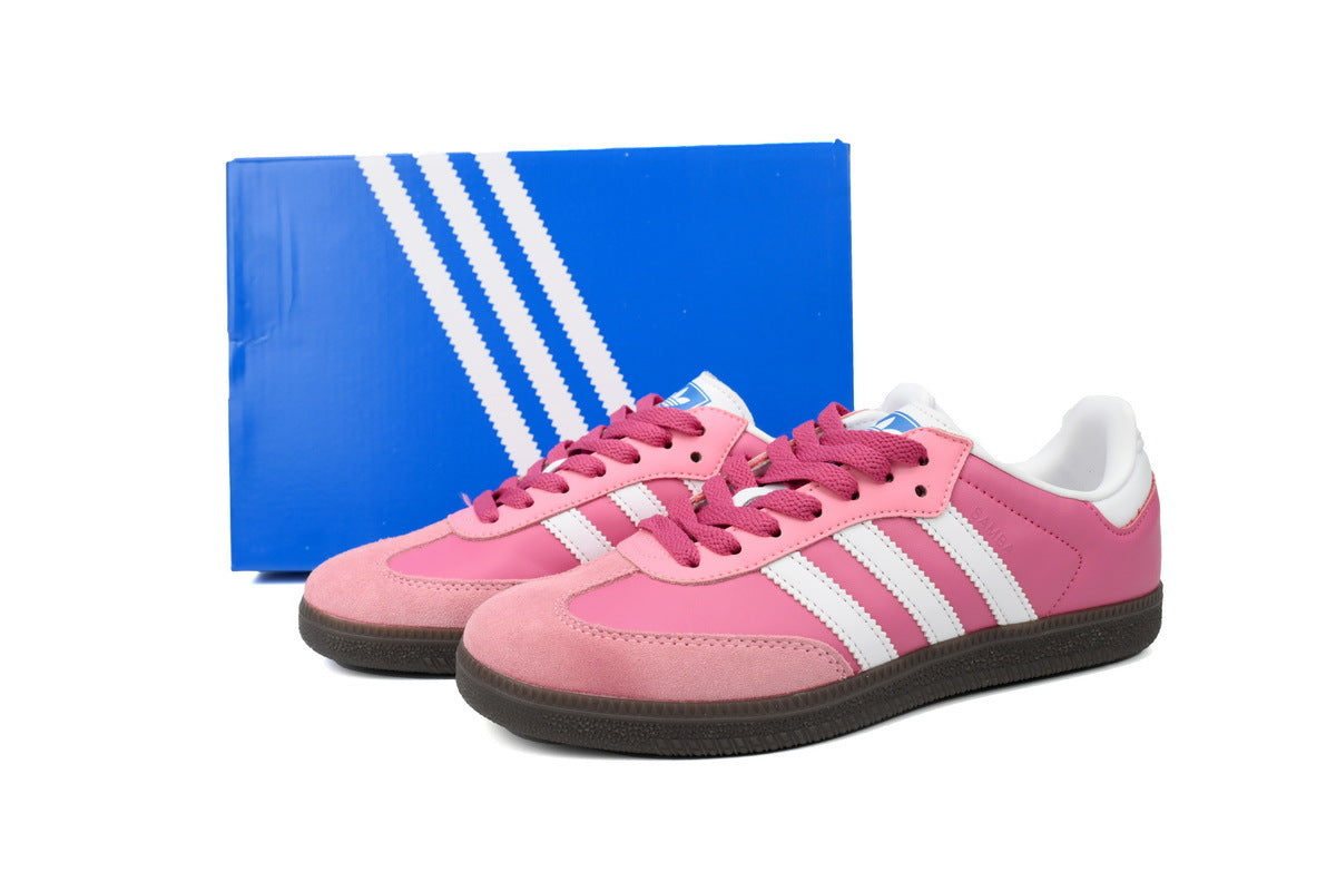 Adidas Samba Pink White Dark Gum Women Sneakers