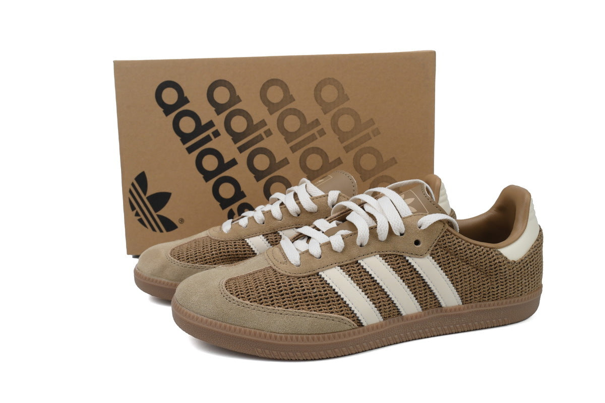 Adidas Samba Mesh Brown White Gum Unisex Sneakers