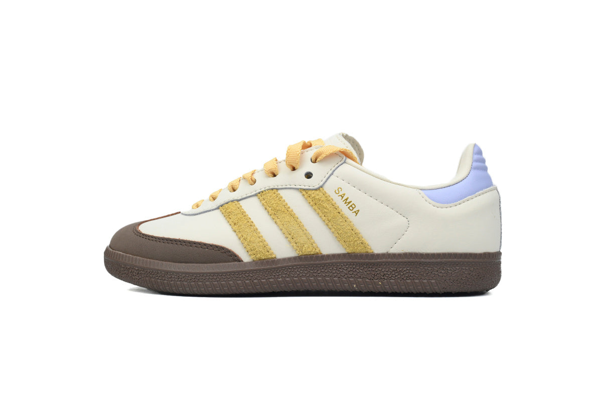 Adidas Samba Off White Yellow Light Blue Women Sneakers