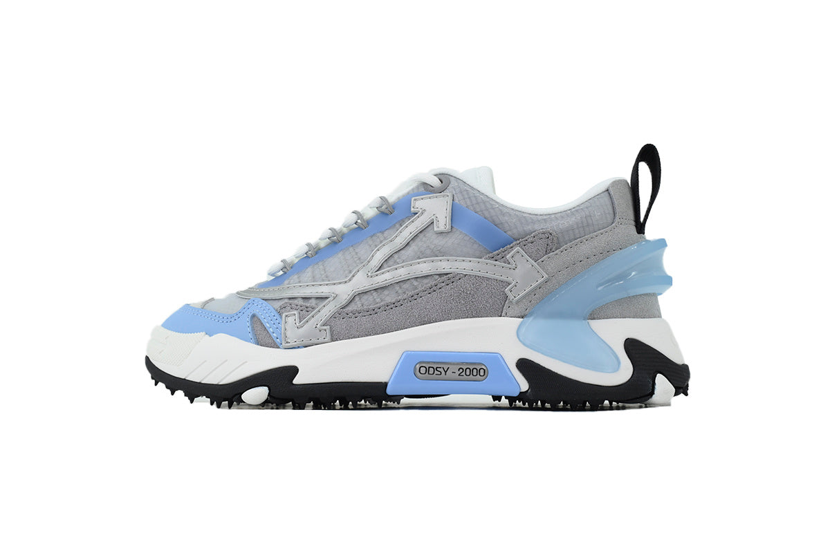 Off-White Odsy 2000 Grey Light Blue Chunky Sneakers