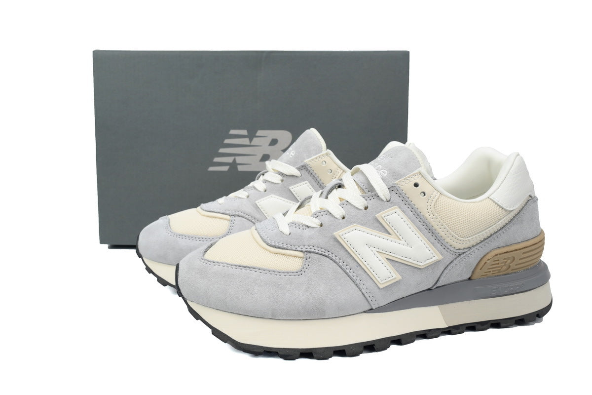 New Balance 574 Light Grey Cream Vintage