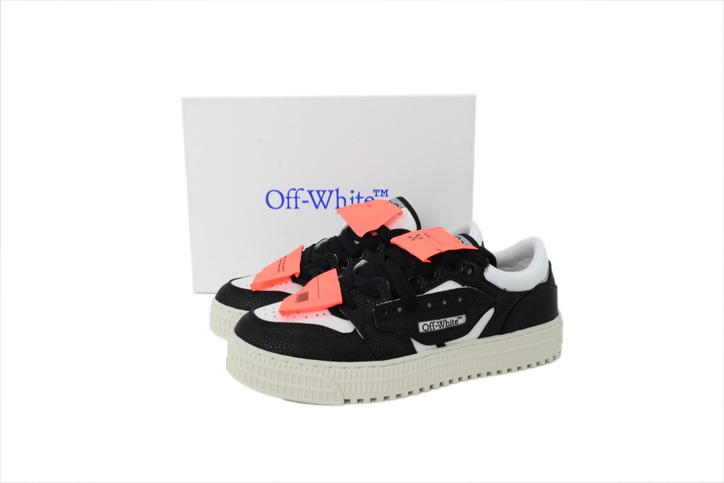 Off-White Low Black White Leather Sneakers