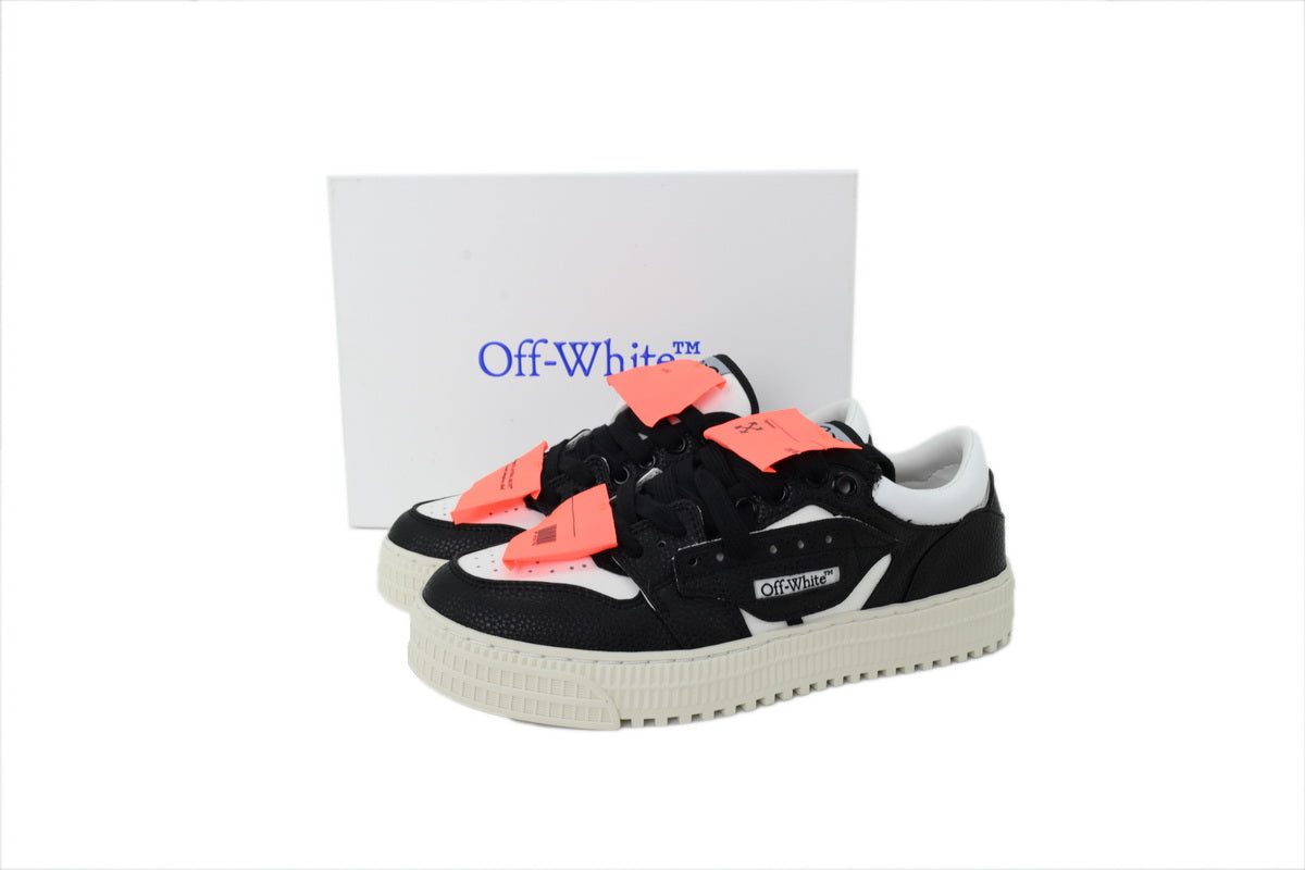 Off-White Low Black White Leather Sneakers