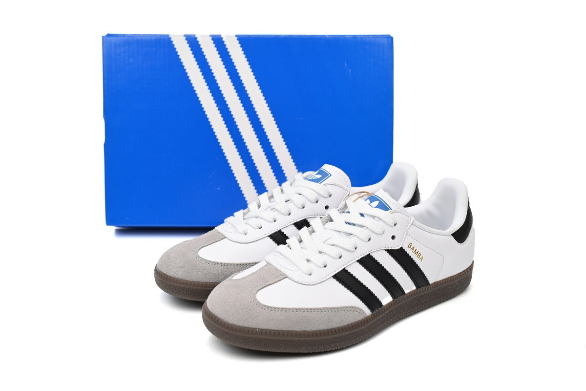 Adidas Samba White Black Gum Men & Women Casual Sneakers