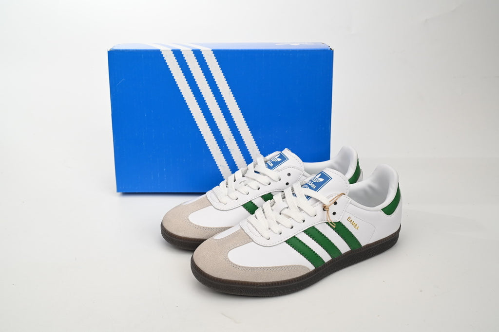 Adidas Samba White Green Dark Gum Men & Women Casual Sneakers