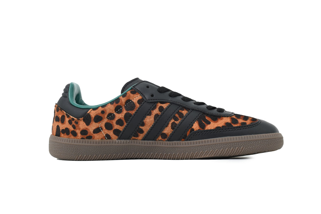Adidas Samba OG Sneakers Leopard Black Green Gum Sole Retro Casual Shoes