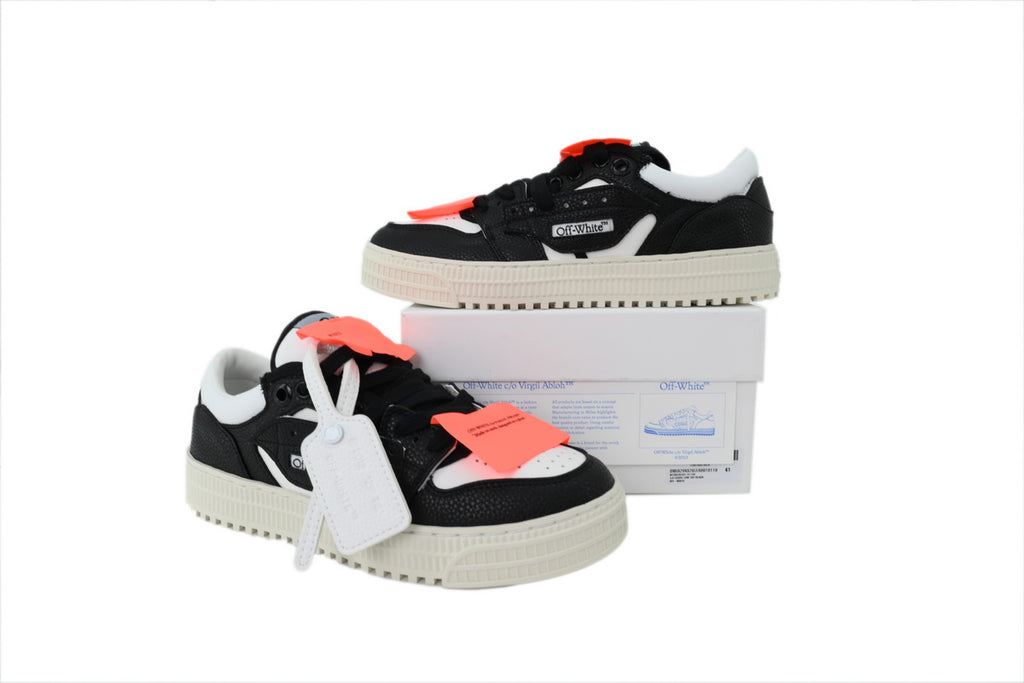 Off-White Low Black White Leather Sneakers