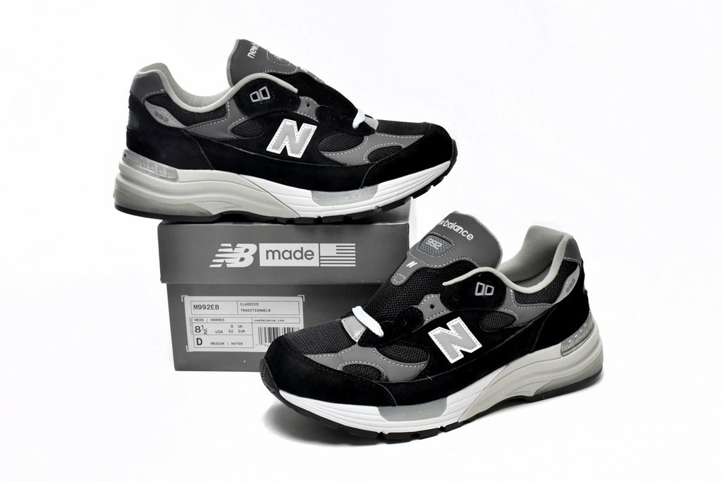 New Balance 992 Black Grey White