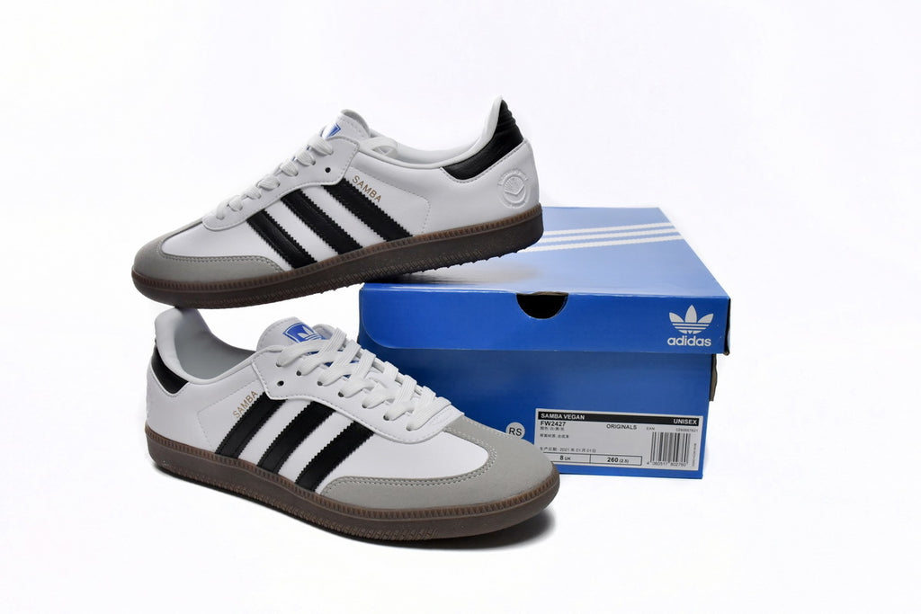 Adidas Samba White Grey Black Gum Men & Women Casual Sneakers