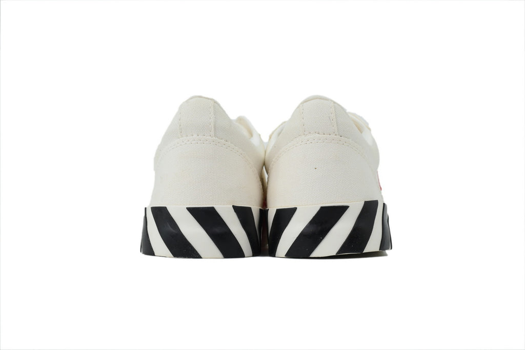 Off-White Vulcanized White Red Arrow Low Sneakers