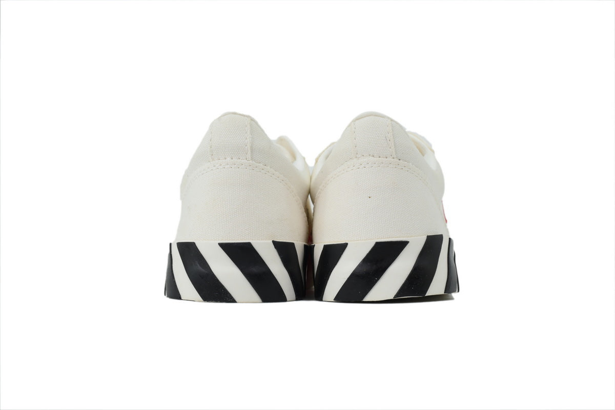 Off-White Vulcanized White Red Arrow Low Sneakers
