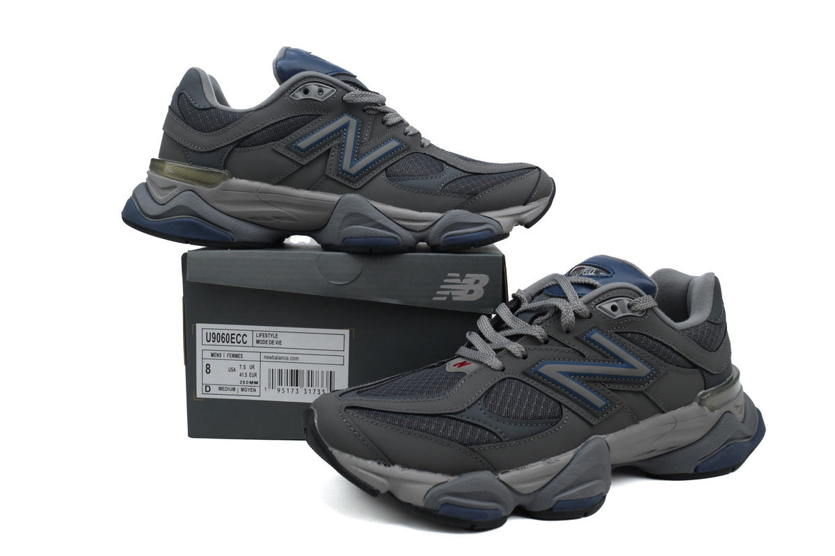 New Balance 9060 Grey Navy Blue Sneakers