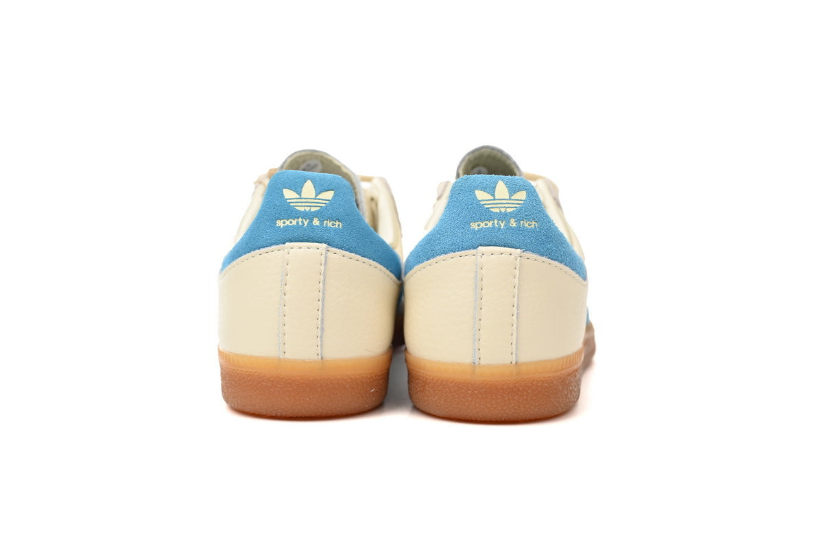 Adidas Samba Sporty & Rich Cream Light Blue Gum Men & Women Casual Sneakers