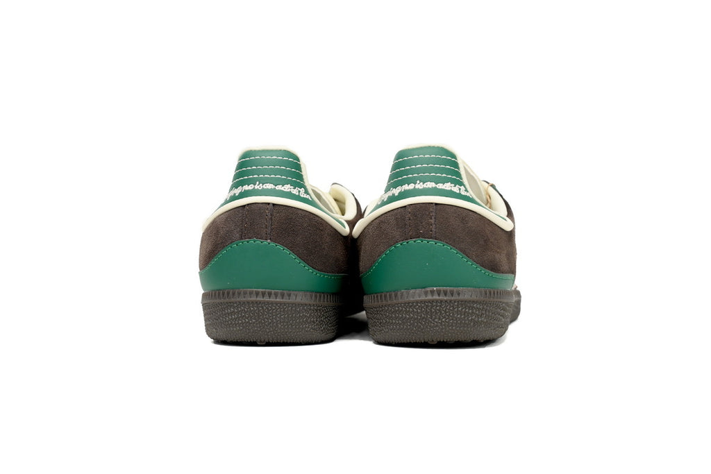 Adidas Samba OG Brown Green Woven Stripes Dark Gum Retro Sneakers