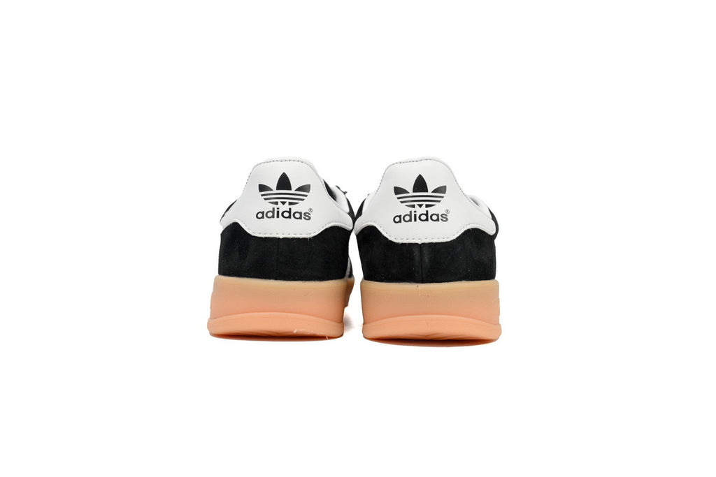 Adidas Gazelle Indoor Sneakers Black White Gum Sole Retro Suede Shoes