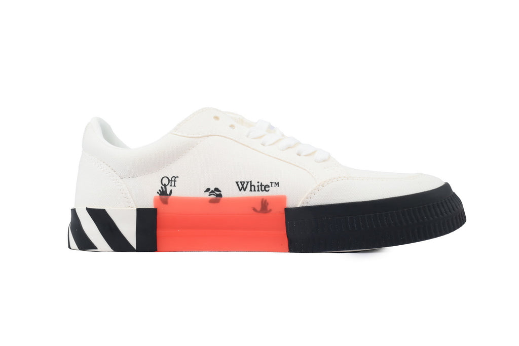 Off-White Vulcanized White Grey Arrow Low Sneakers