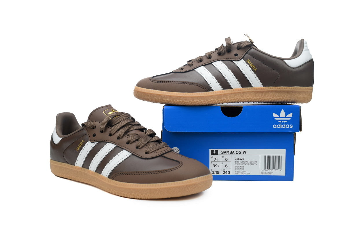 Adidas Samba Brown White Gum Unisex Sneakers
