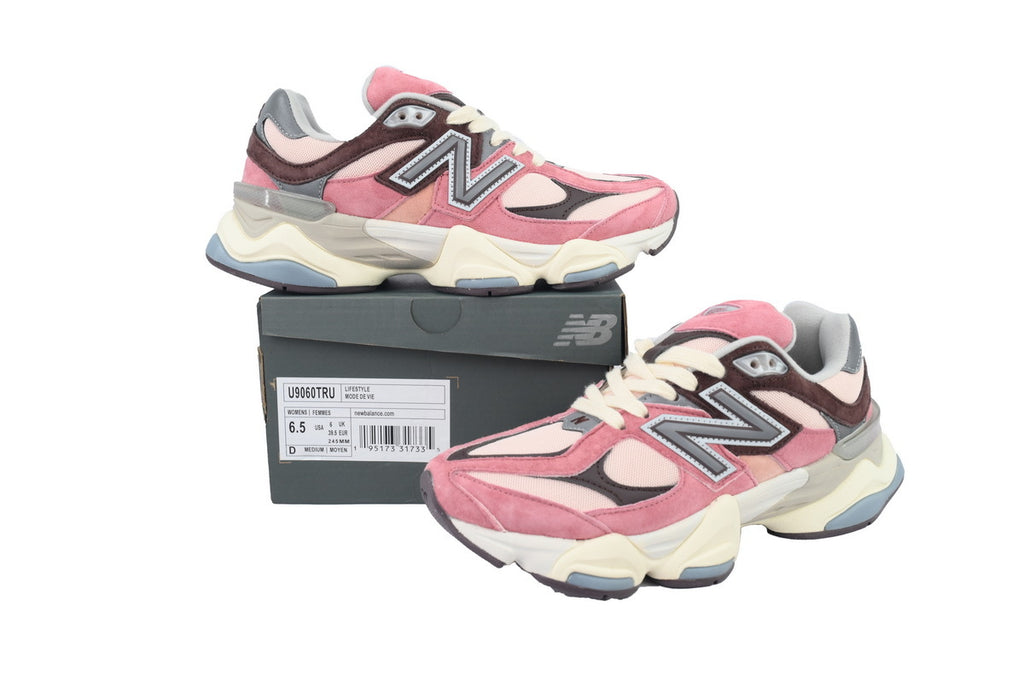 New Balance 9060 Pink Brown Sneakers