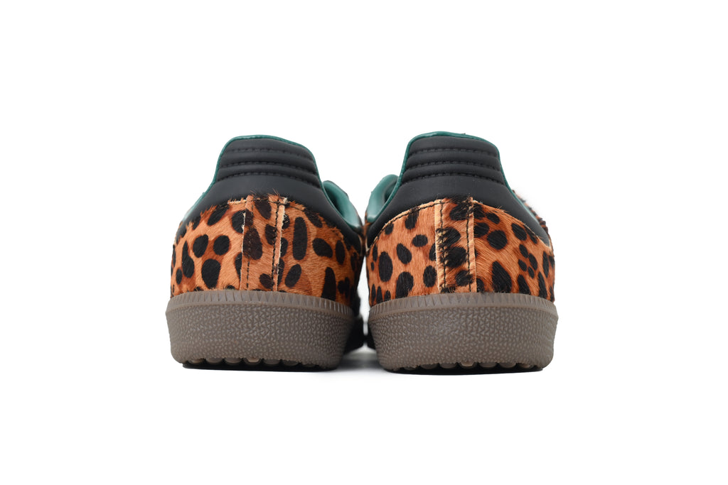 Adidas Samba OG Sneakers Leopard Black Green Gum Sole Retro Casual Shoes