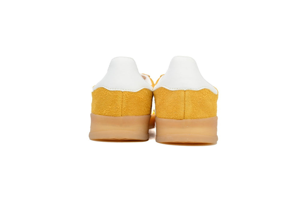 Adidas Gazelle Indoor Sneakers Yellow White Gum Sole Retro Suede Shoes