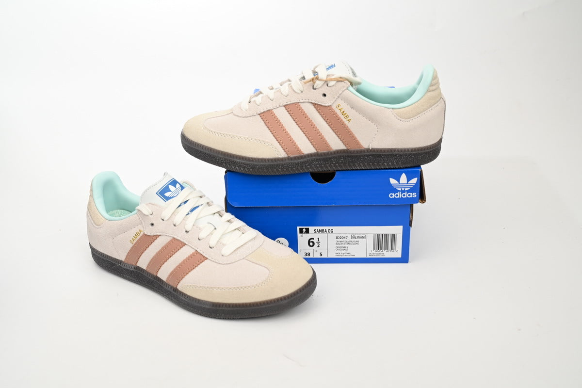 Adidas Samba Beige Brown Dark Gum Men & Women Casual Sneakers