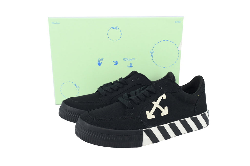 Off-White Vulcanized Black White Arrow Low Sneakers