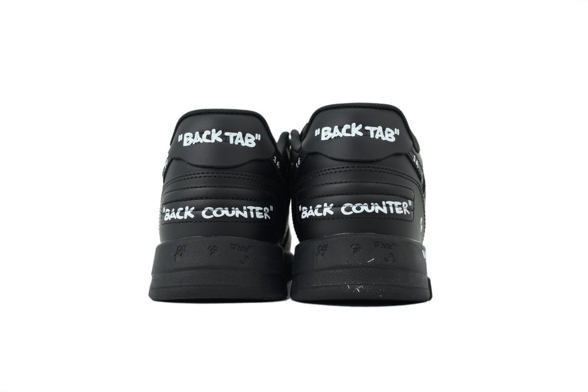Off-White Out Of Office Low Top Sneaker Black Sketch Annotation