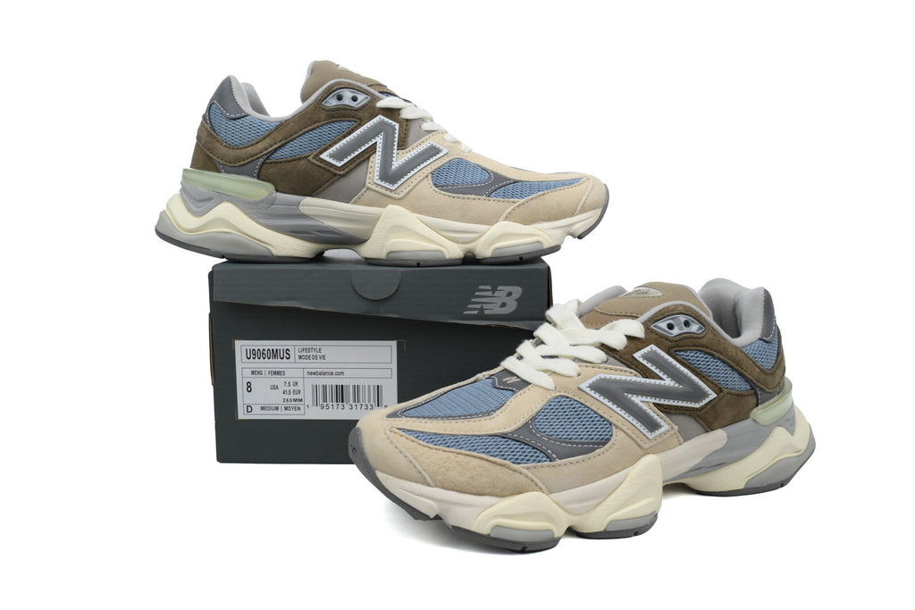 New Balance 9060 Brown Blue Sneakers