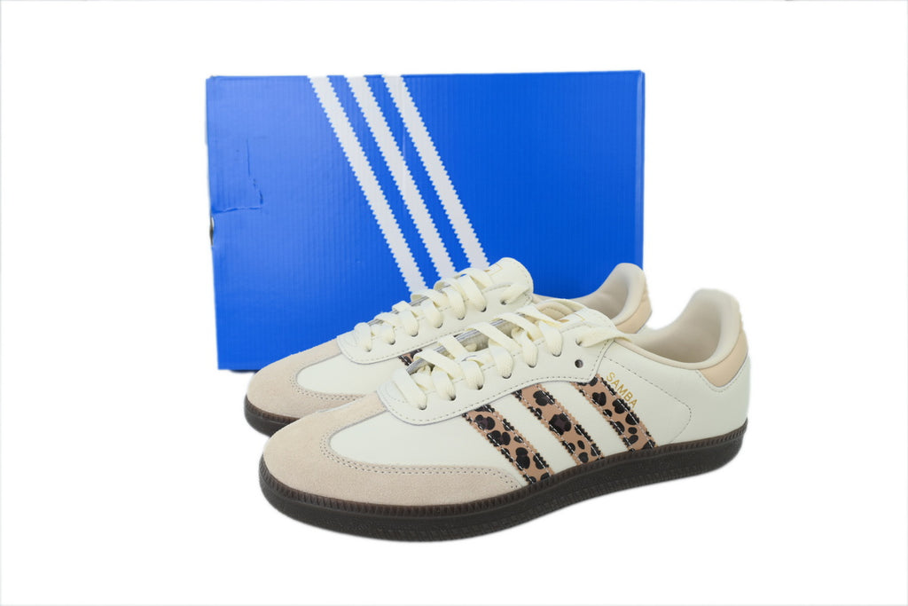 Adidas Samba Cream Leopard Dark Gum Unisex Sneakers