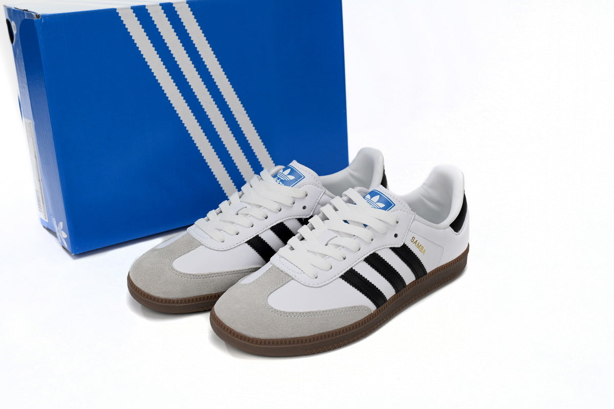 Adidas Samba White Black Gum Men & Women Casual Sneakers