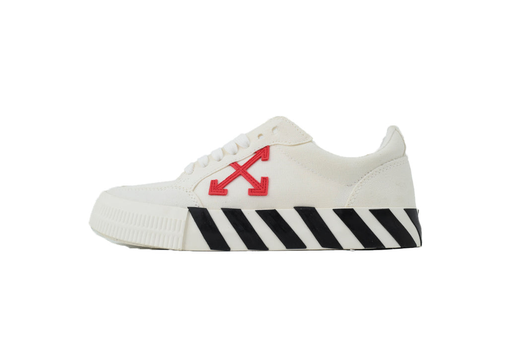 Off-White Vulcanized White Red Arrow Low Sneakers