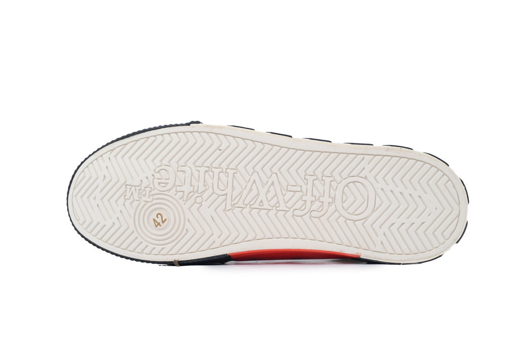 Off-White Vulcanized White Grey Arrow Low Sneakers