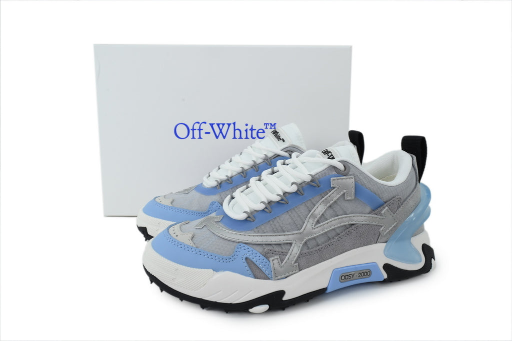 Off-White Odsy 2000 Grey Light Blue Chunky Sneakers