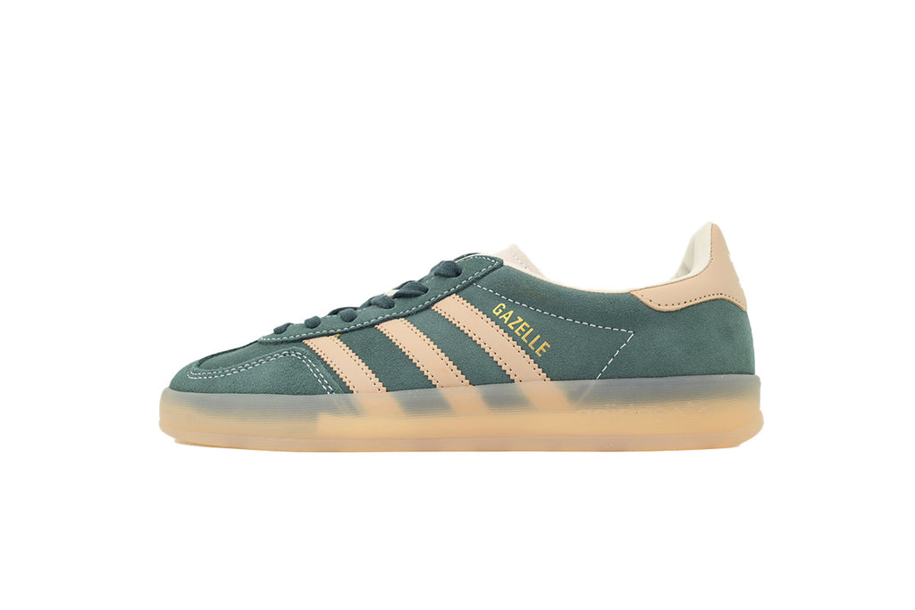 Adidas Gazelle Indoor Dark Green Beige Gum Men & Women Casual Sneakers