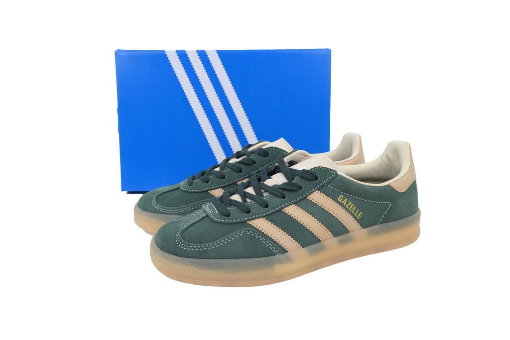 Adidas Gazelle Indoor Dark Green Beige Gum Men & Women Casual Sneakers