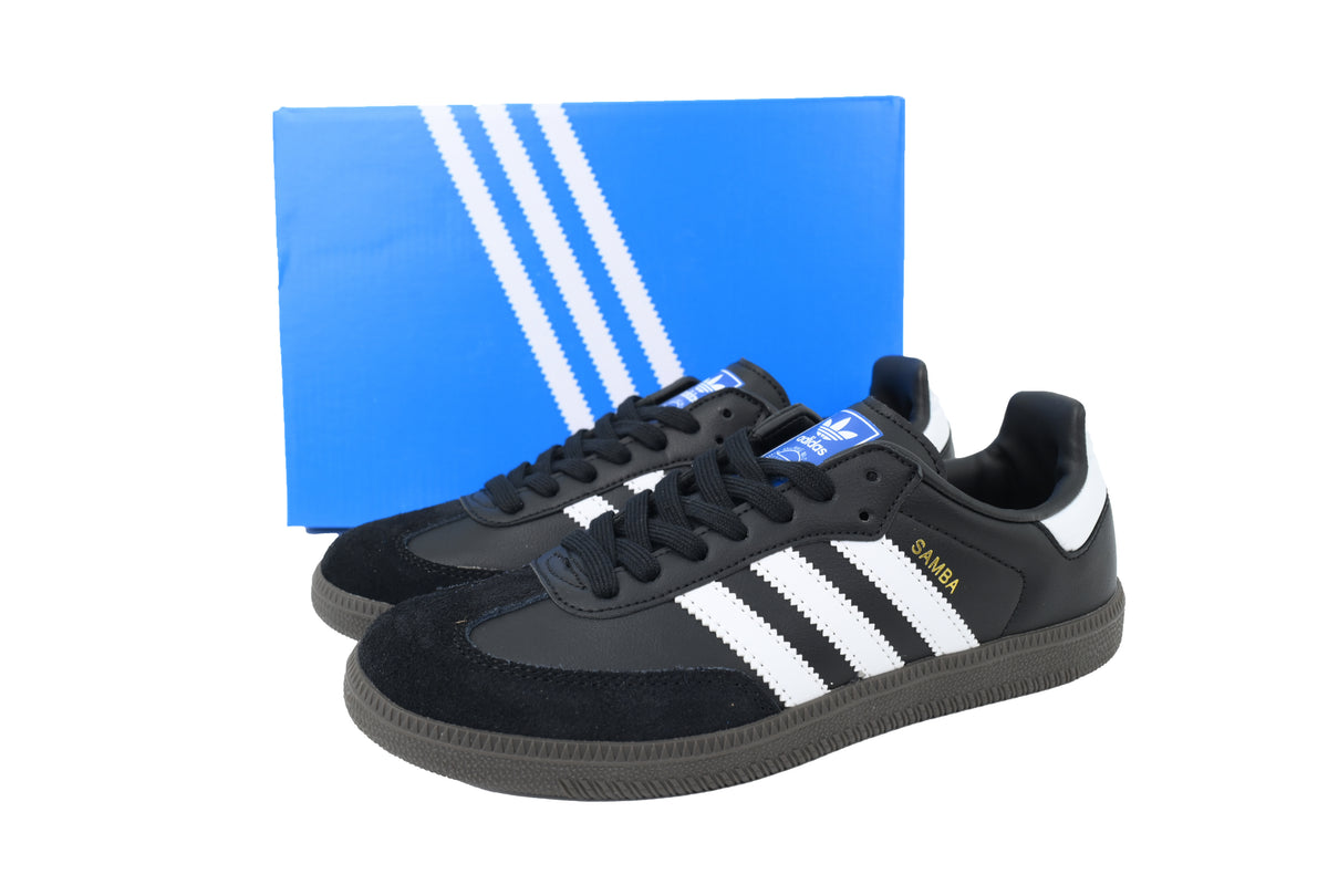 Adidas Samba OG Sneakers Black White Gum Sole Leather Suede Retro Shoes