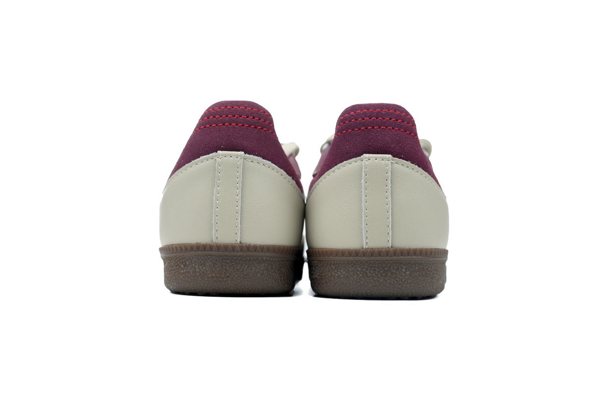 Adidas Samba Cream White Burgundy Women Sneakers