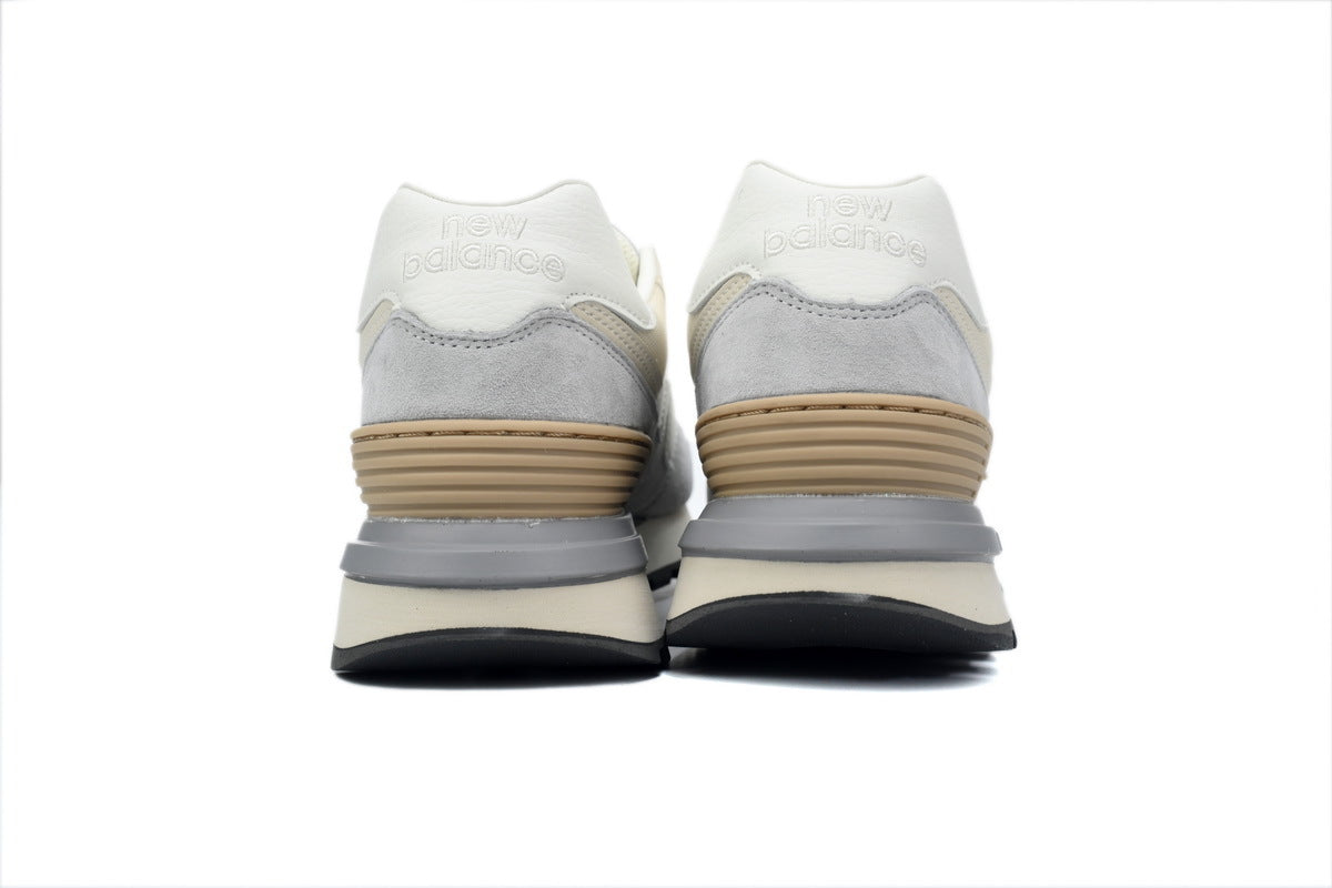 New Balance 574 Light Grey Cream Vintage